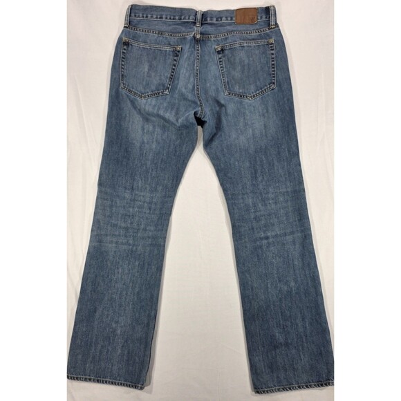 Gap Mens Blue Jeans Bootcut Mid Rise Medium Wash Cotton Denim Cowboy 34x34 - Picture 2 of 16